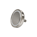48mm x 11.5mm neodymium pot magnet with M8 x 25mm external threaded boss, alternate view