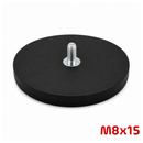 88 x 8.5mm Pot with 15mm Boss & Rubber Case (M8 External Thread)