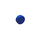 16mm x 6mm blue plastic coated neodymium disc magnet