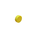 16mm x 6mm yellow plastic coated neodymium disc magnet
