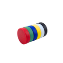 22mm x 6mm plastic coated neodymium disc magnets in black, blue, green, red, white and yellow