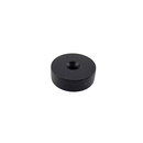 OD 19mm x H 6.4mm plastic coated countersunk ring magnet, low angle showing the full 6.4mm height