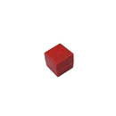 13mm x 13mm x 13mm plastic coated neodymium block magnet in red