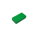 25.4mm x 12.7mm x 6.3mm green plastic coated neodymium block magnet