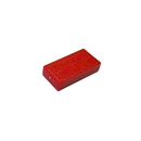 25.4mm x 12.7mm x 6.3mm red plastic coated neodymium block magnet