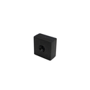 25.4mm x 25.4mm x 12.7mm plastic coated neodymium block magnet with a single countersunk hole