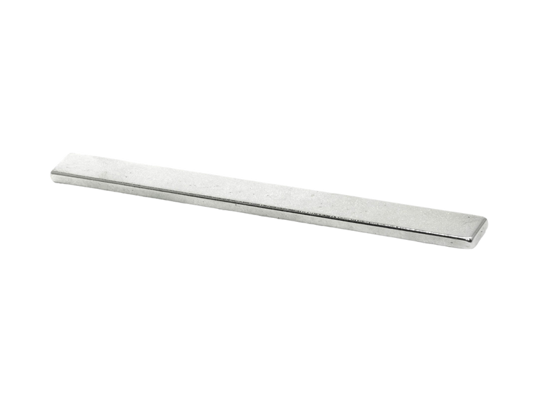 a metal bar on a white background