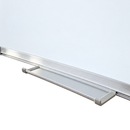 Close up of the marker storage tray running along the lower edge of the whiteboard