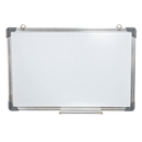 600mm x 400mm magnetic whiteboard shown front on with the marker tray fitted