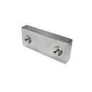 60mm x 25mm x 10mm Block - Twin Double Sided Countersunk Holes 5.2mm/10.4mm