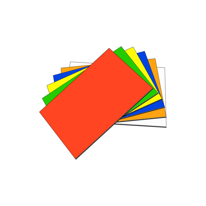 Write & Wipe Coloured Magnetic Labels - 70mm x 40mm (0.9mm Thick)
