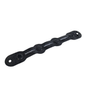295mm black flexible magnetic tool holder strip with four neodymium magnets and end mounting holes