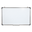 900mm x 600mm magnetic whiteboard with an aluminium frame and lower marker tray