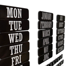 FACTORY SECOND - Double-Sided Magnetic Calendar Tabs 50pc | Coloured & Black