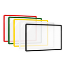 A3 Plastic Signage Frame with Acrylic Document Insert Sleeve | Various Colours