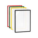 A4 Plastic Signage Frame with Acrylic Document Insert Sleeve | Various Colours