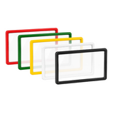 A5 Plastic Signage Frame with Acrylic Document Insert Sleeve | Various Colours