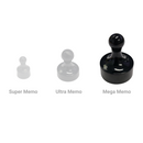 Mega Memo Magnet - Black (29mm)