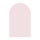 Repositionable magnetic arch wall decal for kids in Blush Pink