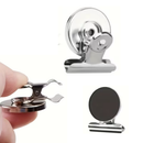 Magnetic Memo / Document Clip Round - Chrome Silver