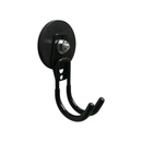 66mm Rubber Pot Magnet with Hanging Storage J-Hook (Rare Earth)