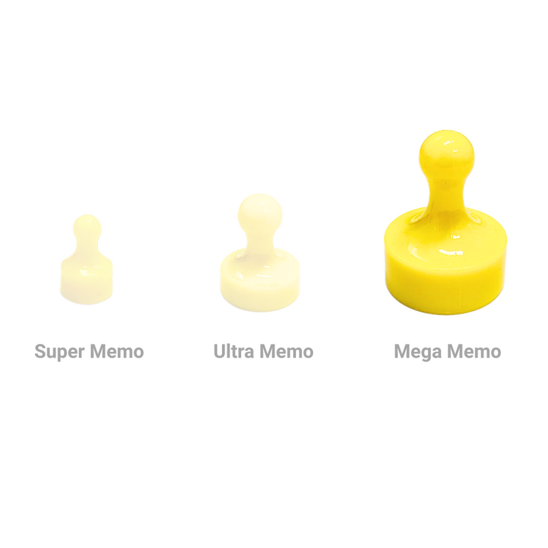 Mega Memo Magnet - Yellow (29mm)