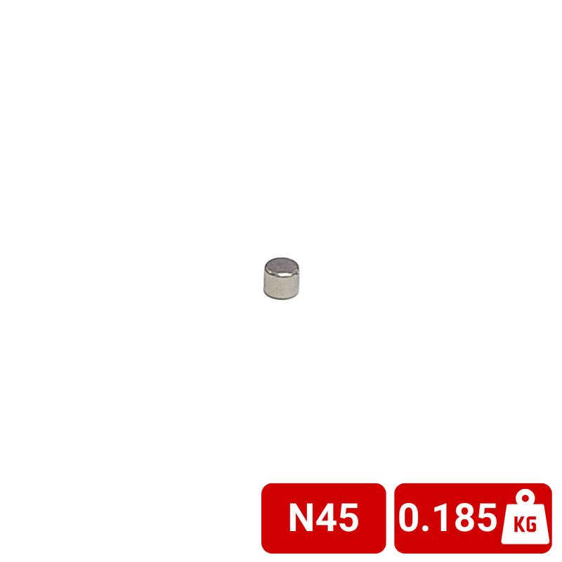 2.5mm x 2mm Disc (Rare Earth)