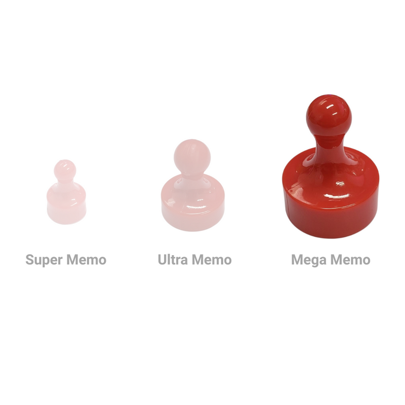Mega Memo Magnet - Red (29mm)