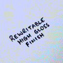 A3 x 0.9mm White Gloss PET Magnetic Whiteboard (Oversize A3)