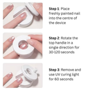 Rotating 'Glass Bead / Cat Eye' Effect Nail Art Magnet Tool | Pink or White