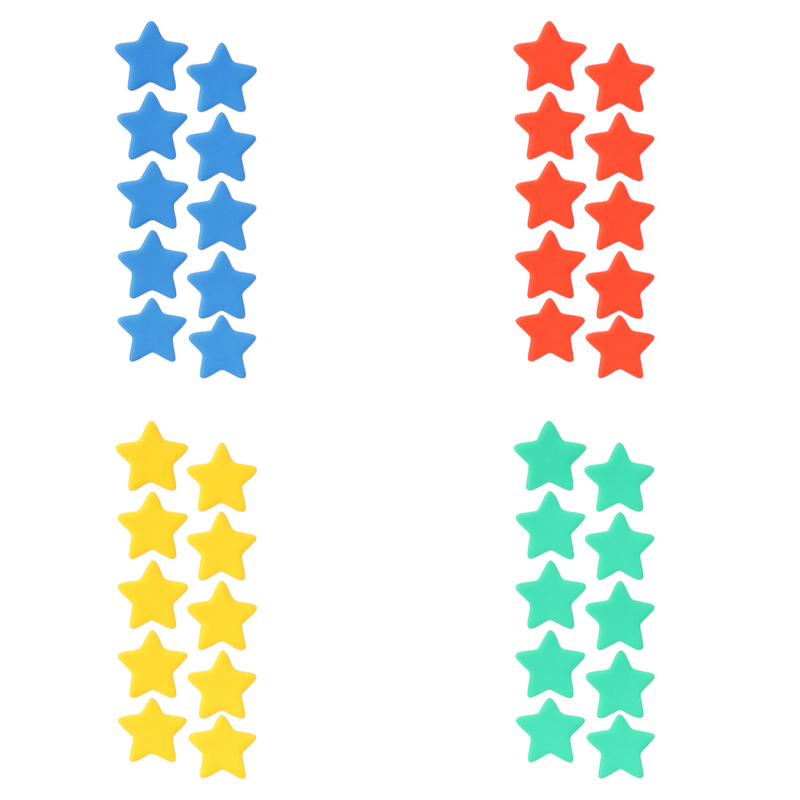 Fridge / Whiteboard Ferrite 'Star' Magnets - 12 Pack (15mm x 6mm)