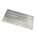 300mm x 150mm stainless steel magnetic tool panel, front face with slotted design