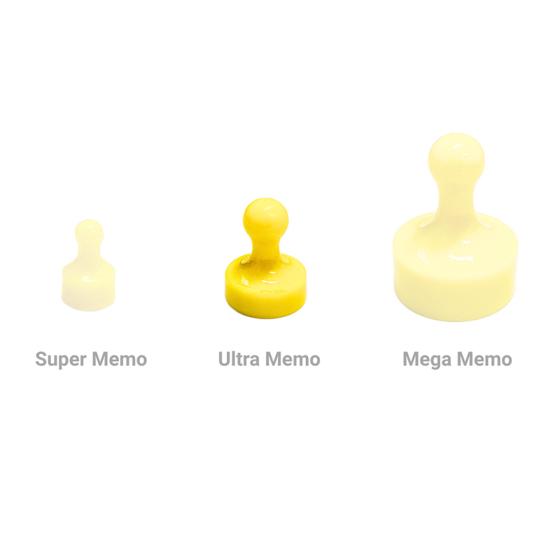 Ultra Memo Magnet - Yellow (19mm)