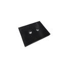 100mm x 75mm x 11.5mm - Rubber Encased Block Magnet (Twin 5.5mm Holes)