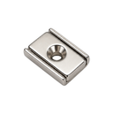 20mm x 13.5mm x 5mm Rectangular Pot with 3mm Countersunk Hole (Rare Earth)