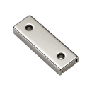 40mm x 13.5mm x 5mm Rectangular Pot with 3mm Countersunk Holes (Rare Earth)