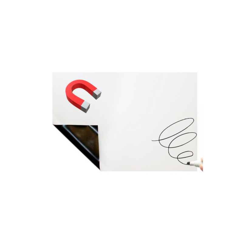 A3 'Stick Anywhere' Magnet Receptive Whiteboard - Self Adhesive (420mm x 297mm)