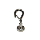16mm Neodymium Pot Magnet with Spring Locking Hook – 5.5kg Pull Strength