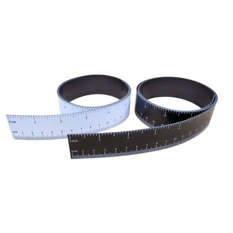 Flexible Magnetic Ruler / Measuring Tape - 100cm / 1 Metre  (White or Black)