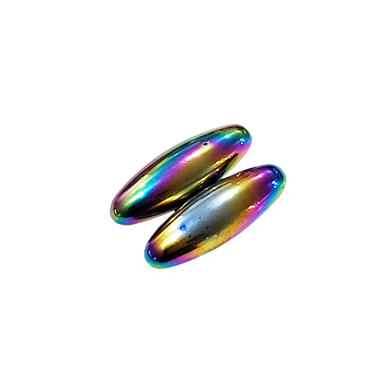 Polished Ferrite Rainbow Buzz Magnets - Pair