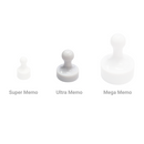 Ultra Memo Magnet - White (19mm)