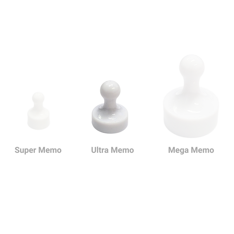 Ultra Memo Magnet - White (19mm)