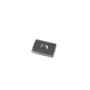 a small metal object on a white surface