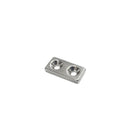 20mm x 10mm x 3mm Block - Twin Countersunk Hole 3.2mm/6.4mm