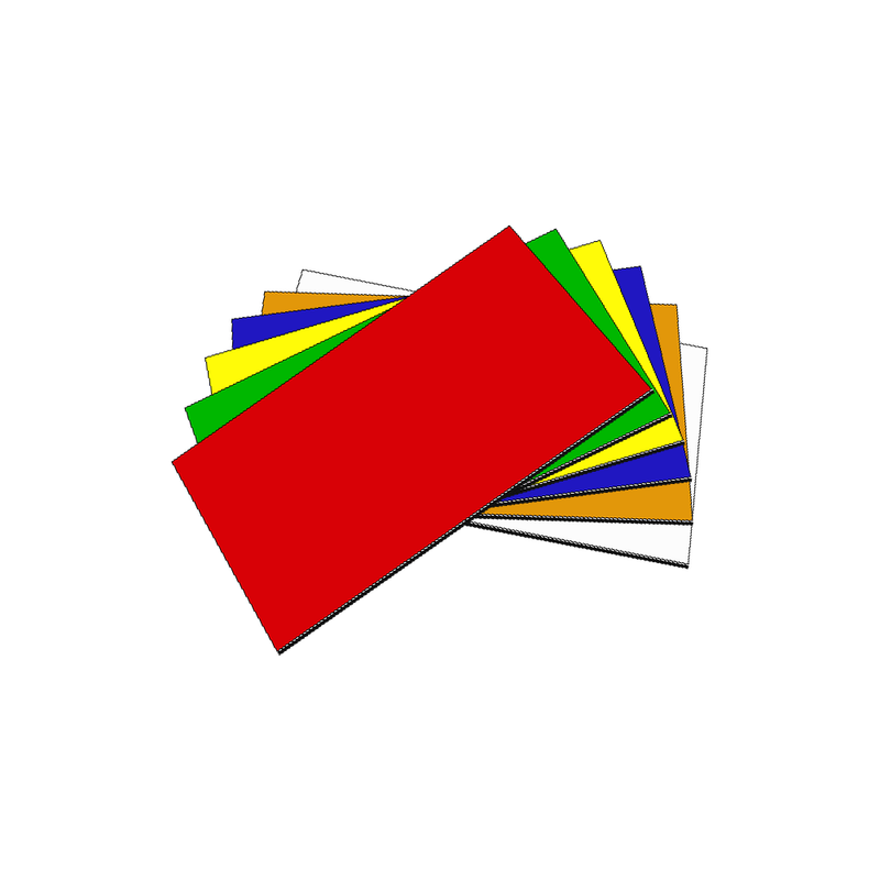 Write & Wipe Coloured Magnetic Labels - 210mm x 80mm (0.9mm Thick)