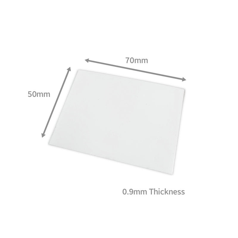 70mm x 50mm (0.9mm Thick) White Gloss Magnetic Label