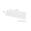100mm x 30mm (0.9mm Thick) White Gloss Magnetic Label