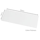 250mm x 100mm (0.9mm Thick) White Gloss Magnetic Label