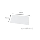 80mm x 40mm (0.9mm Thick) White Gloss Magnetic Label