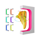 Electromagnetic Levitation Device - White - RGB LED | Floating Display